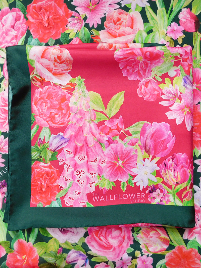 Paradise Garden Silk Scarf